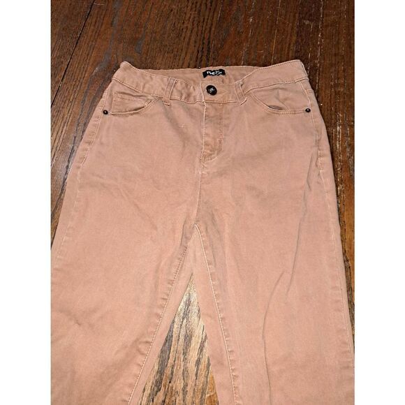 Size 8 Rue 21 Brown Stretch Pants with Pockets and Belt Loops Mid Rise - Picture 2 of 6
